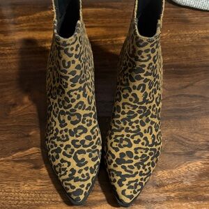 Leopard Print Ankle Boots